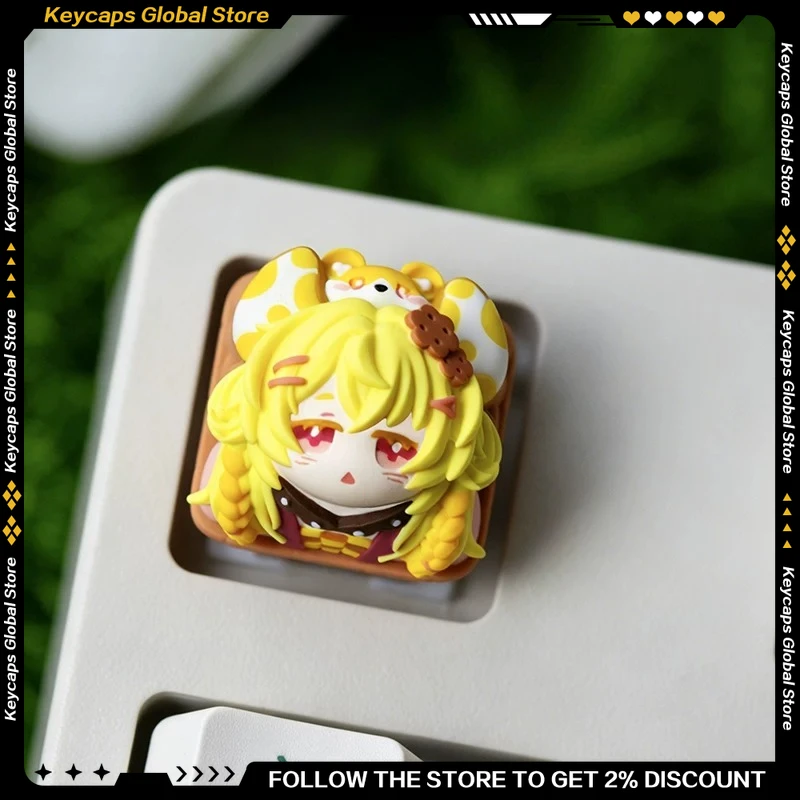 

Original Cookie Mouse Artisan Keycap DIY Backlit Custom Resin Keycaps Gaming Classic Key Cap Suit Anime ESC Personalized Gifts