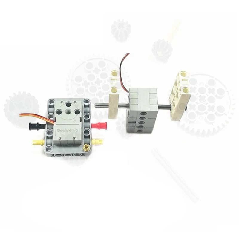 

Geekservo 1 PCS Motor 360 Degree Programmable Dual Output Axis Suitable For Lego Building Blocks