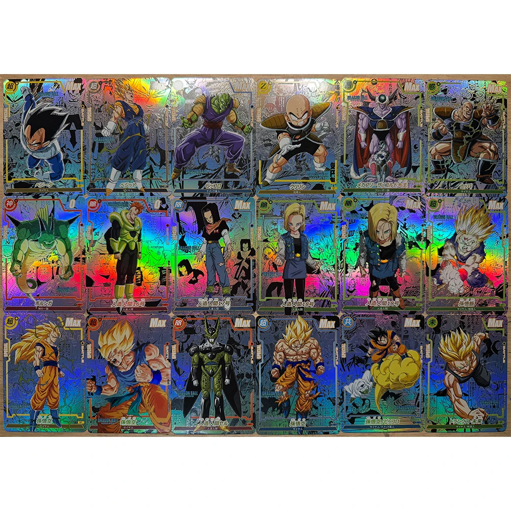 Anime Dragon Ball DIY ACG Son Gohan Krillin Bejita Yonsei Gogeta Advanced Sparkling Collectible Card Christmas Birthday Gift
