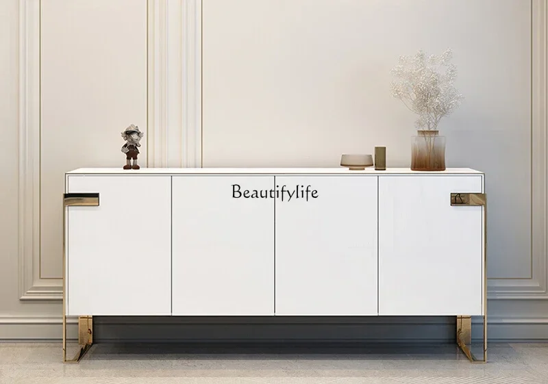 

FG28Modern simple entrance cabinet light luxury Italian decorative partition entrance shoe cabinet solid wood