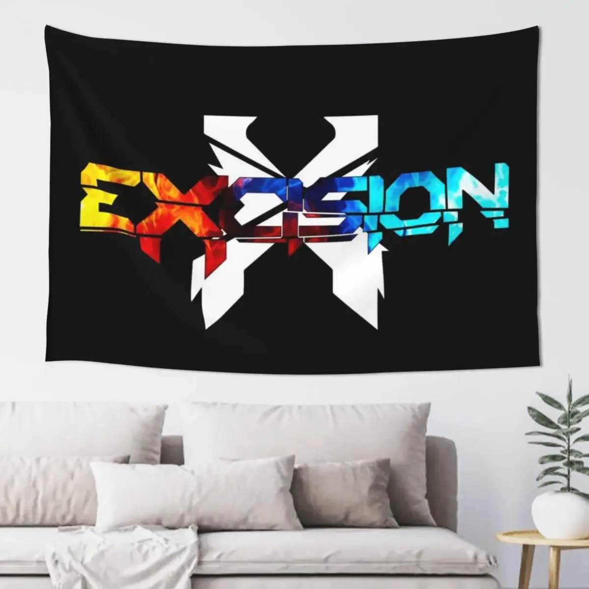 X Headbanger Dubstep Tapestry Living Room Decoration Outdoor Decor Tapestry