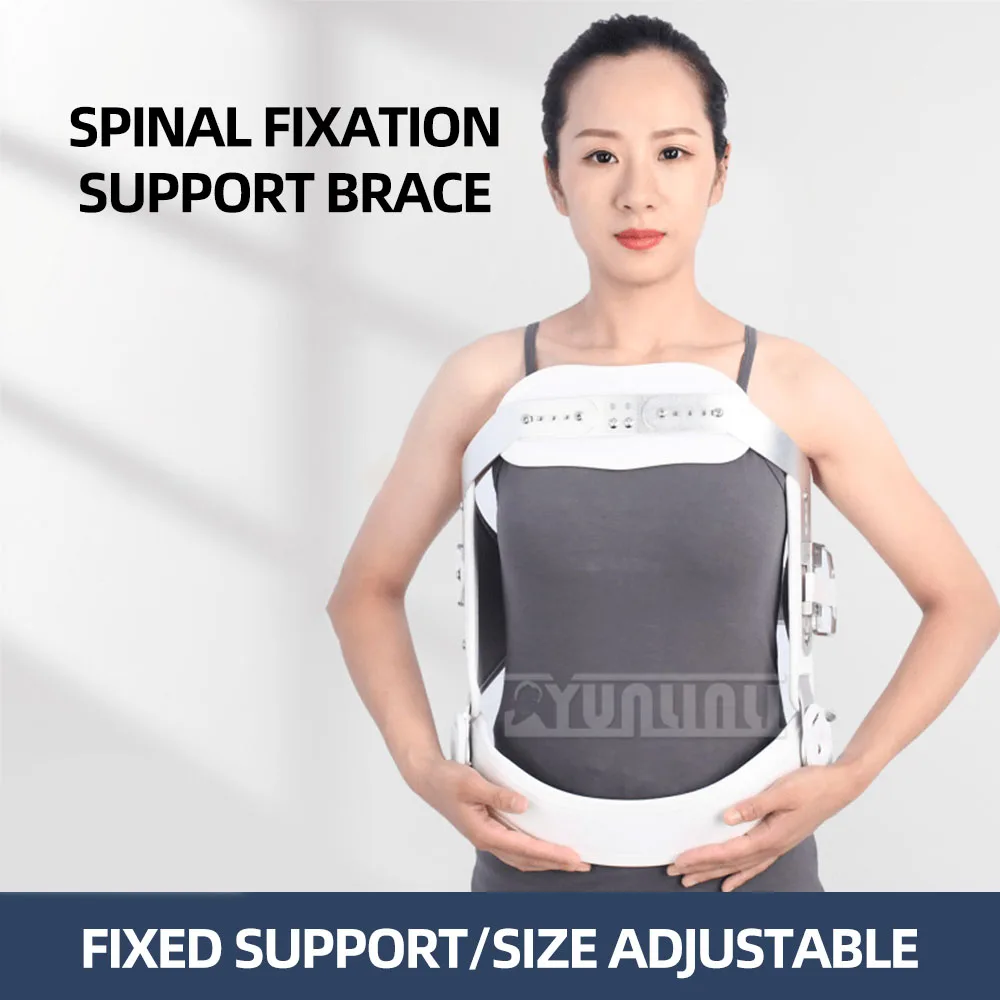 

Послеоперационный фиксирующий корсет для грудного и поясничного отделов позвоночника, для реабилитации после переломов, защитный поддерживающий корсет.