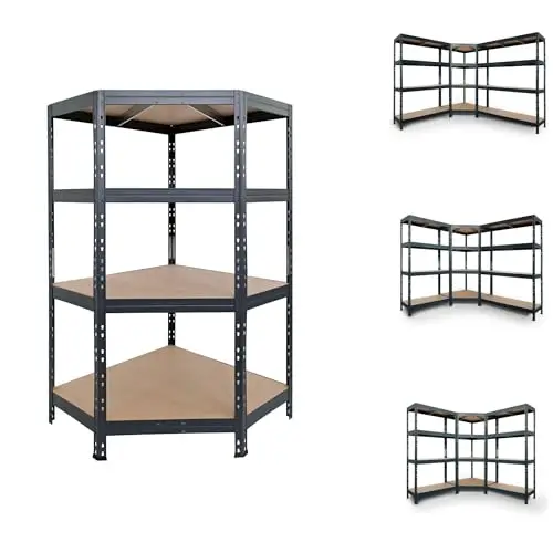 Garage Series Metal Corner Shelf, 24in., 500-Lb. Capacity per Level