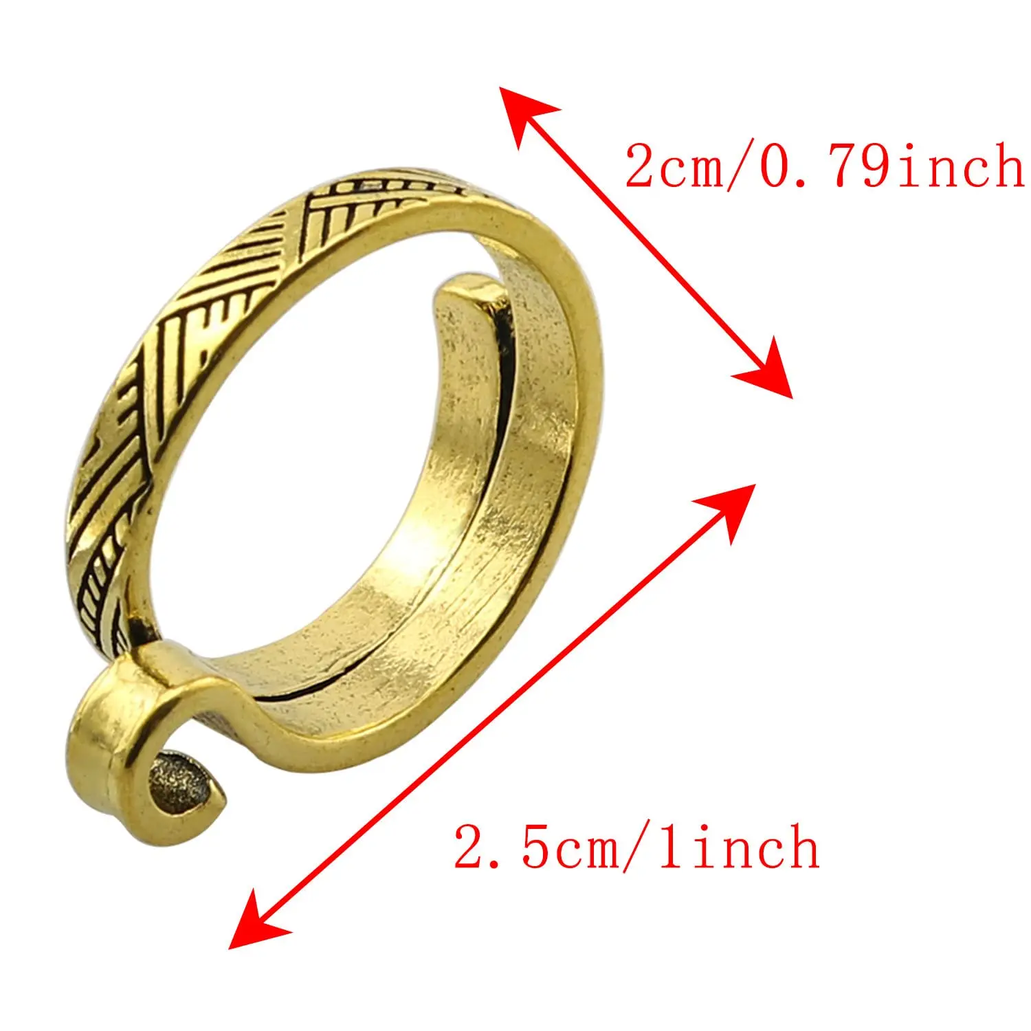 Knitting Crochet Loop Ring for Fingers 2pcs Metal Crochet Loop Ring Adjustable Knitting Loop Braided Knitting Ring