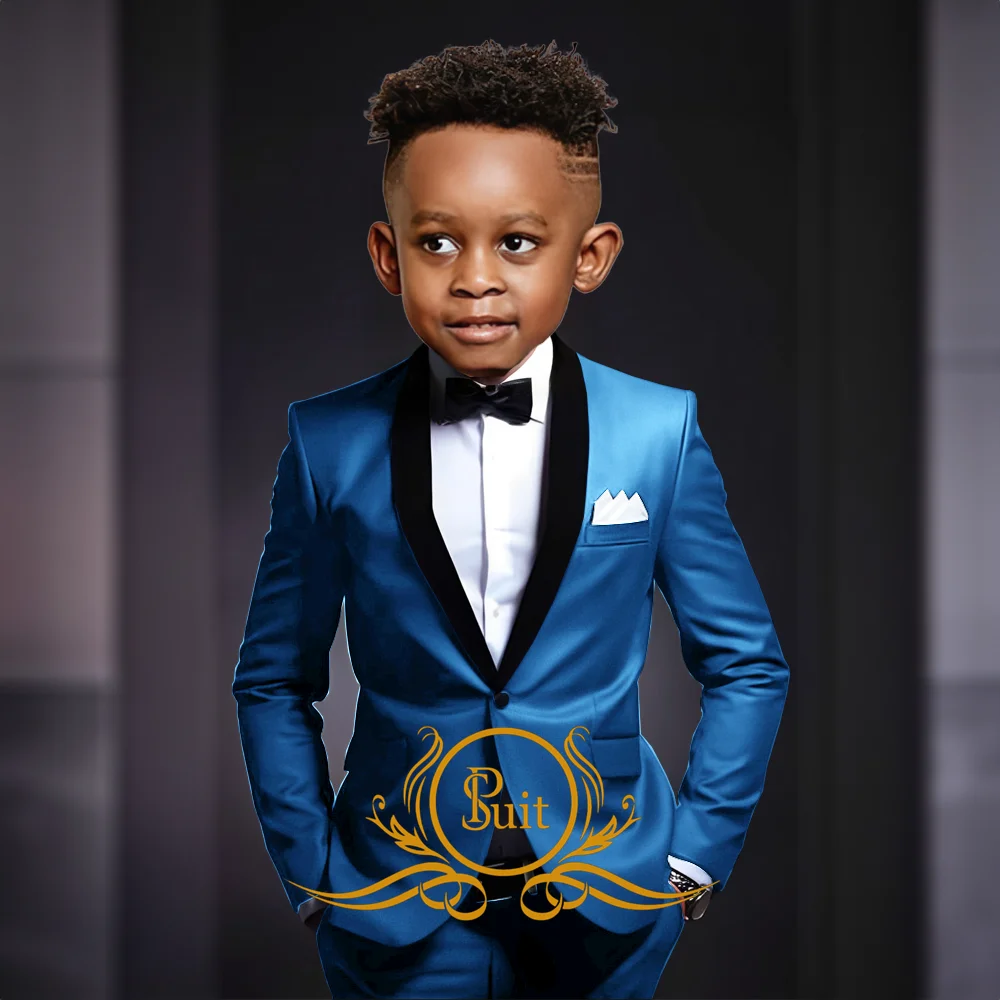 Wedding Boys Suit Formal Kids Blazer Set Party Dress Child Tuxedo Jacket Pants 2 Piece Set