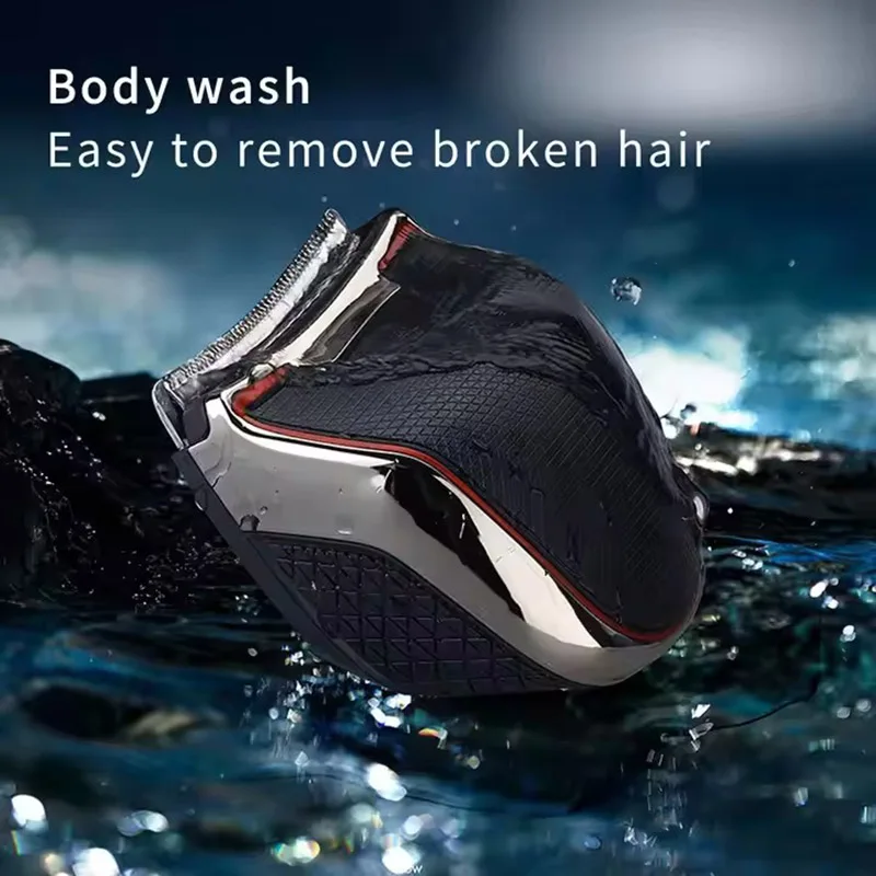 مجموعة أدوات تشذيب الشعر الذاتية من Shortcut Pro، ماكينة حلاقة كهربائية لاسلكية مقاومة للماء للرأس واللحية والجسم