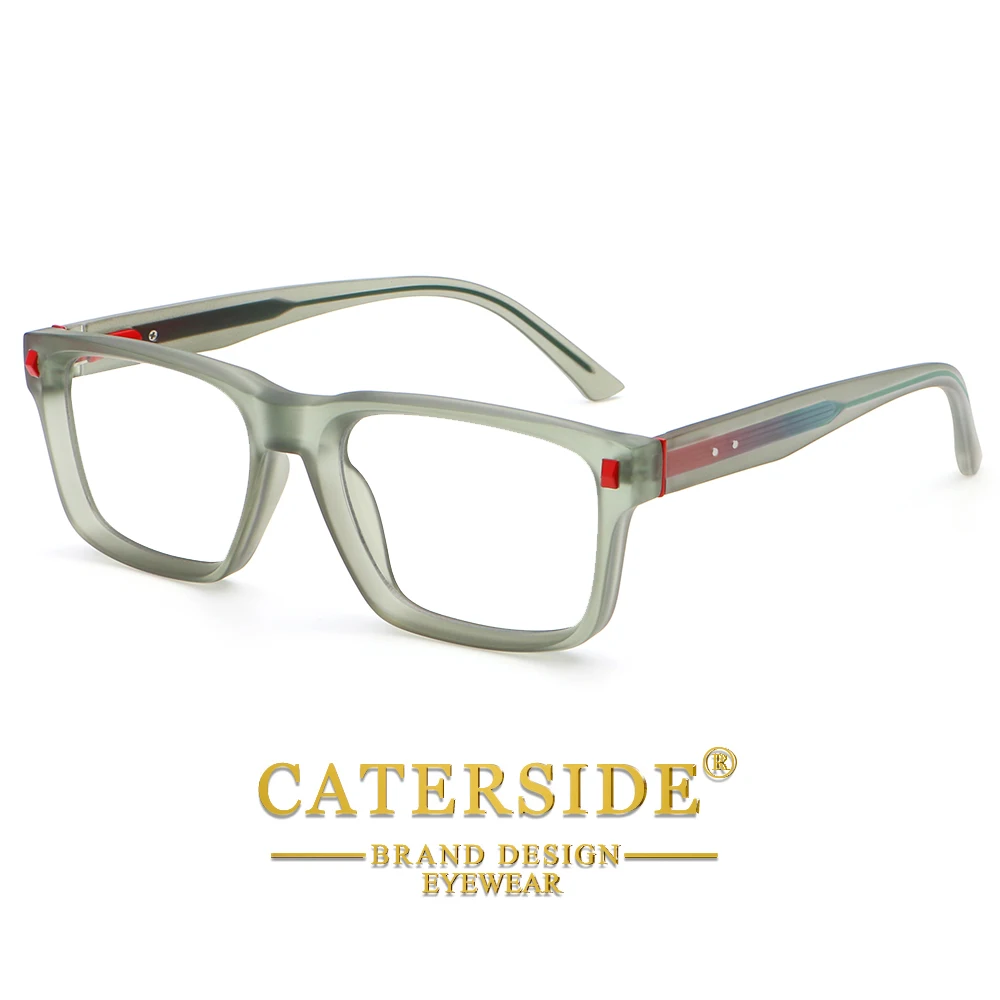 CATERSIDE Fashion Square Brillenhalter für Herren, Retro, Anti-Blaulicht, Computer-Brillenhalter, dekorative Brillen für Damen – Detail 14
