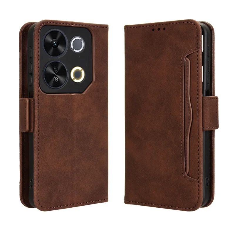 For Itel P65 4G Multi-card slot Cover Leather Case Protect Cover For Itel P65 4G P671L Stand Flip Wallet Case