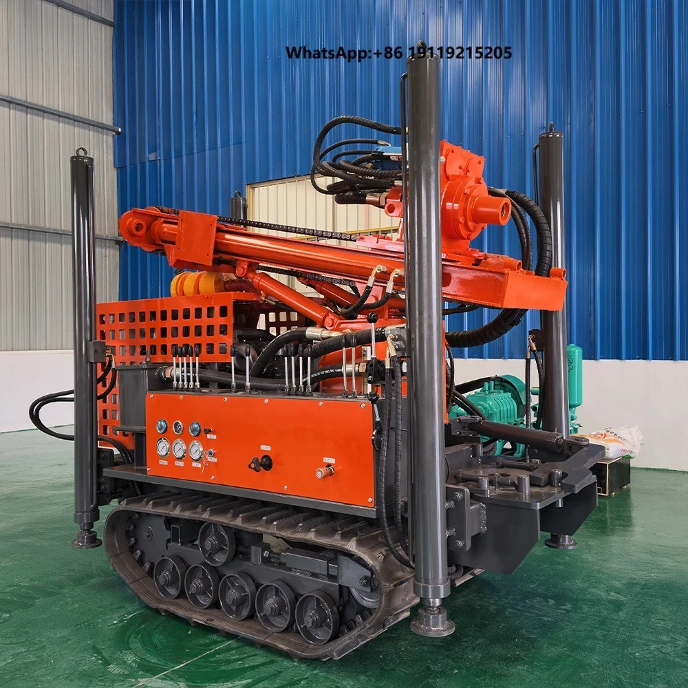 Hydraulic Rotary Borehole Drill Crawler Water Well Equipment for Agricultural Wells Groundwater and Supply