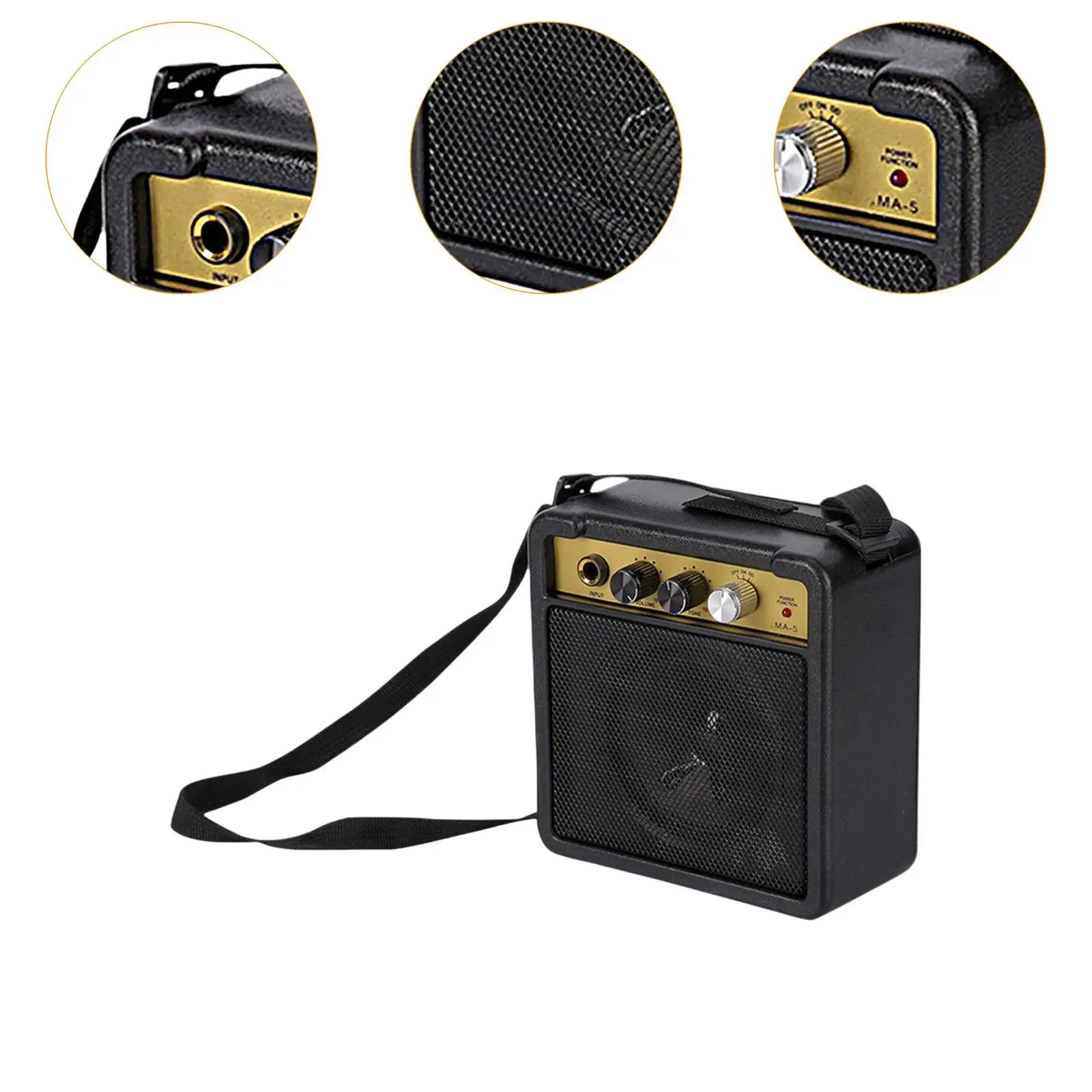 Electric Guitar Speaker Sound System Portable Practice Metal Guitar Speaker Compact Electric Guitar Parts Guitar Amplifier