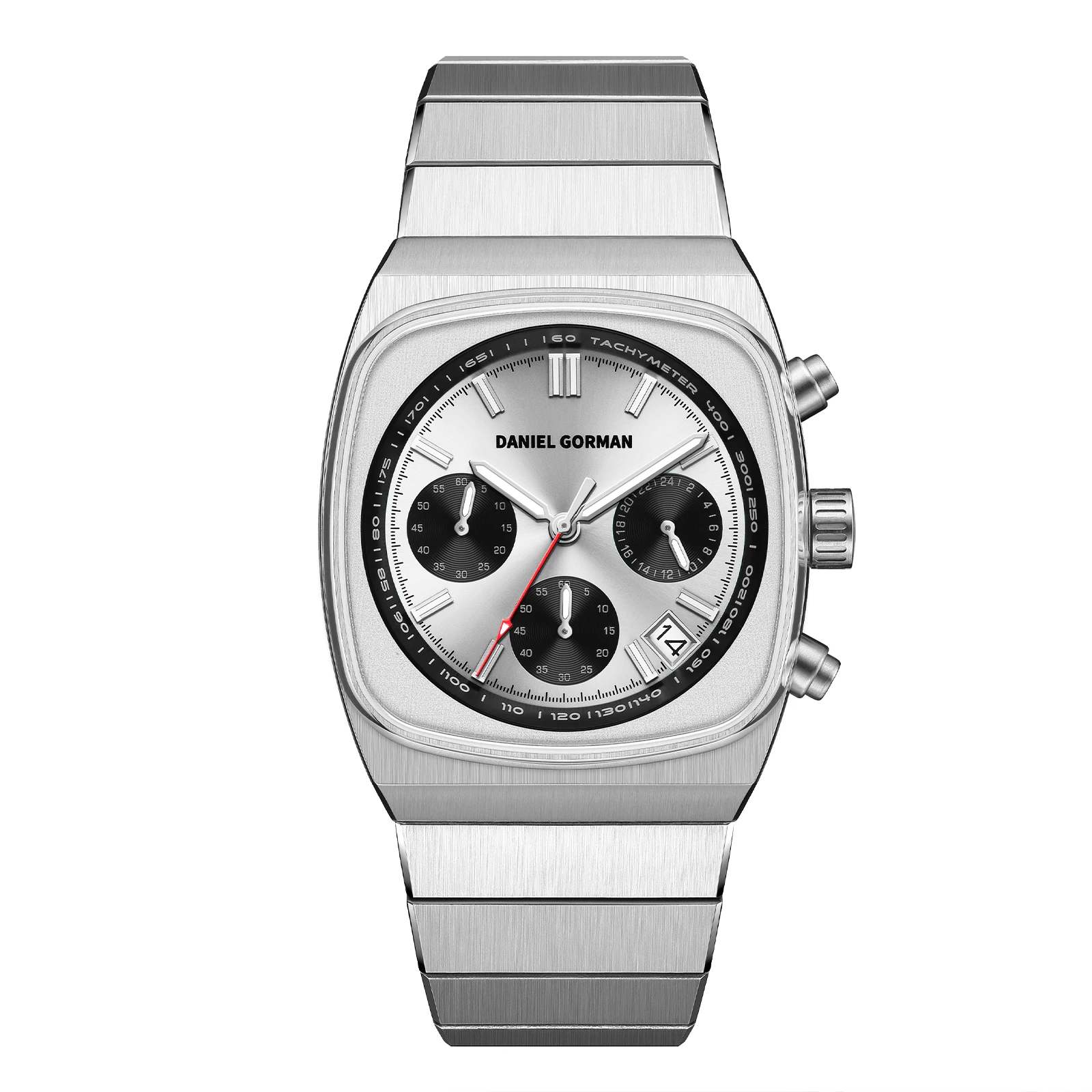 

39mm men's wristwatch with VD53 movement chronograph sapphire glass and stainless steel strap luxury business men's custom watch