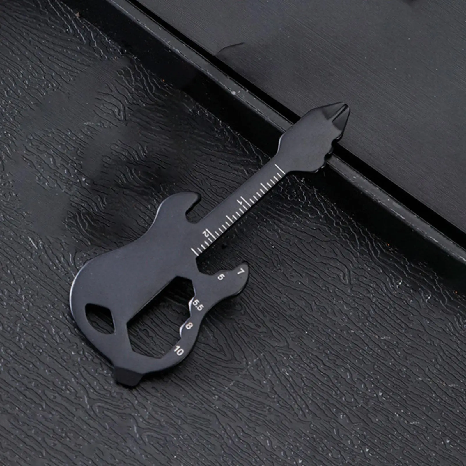 Bottle Opener Keychain Portable Stainless Steel Carabiner Guitar Carabiner Utility Keychain For Men For Boyfriend Music Lovers