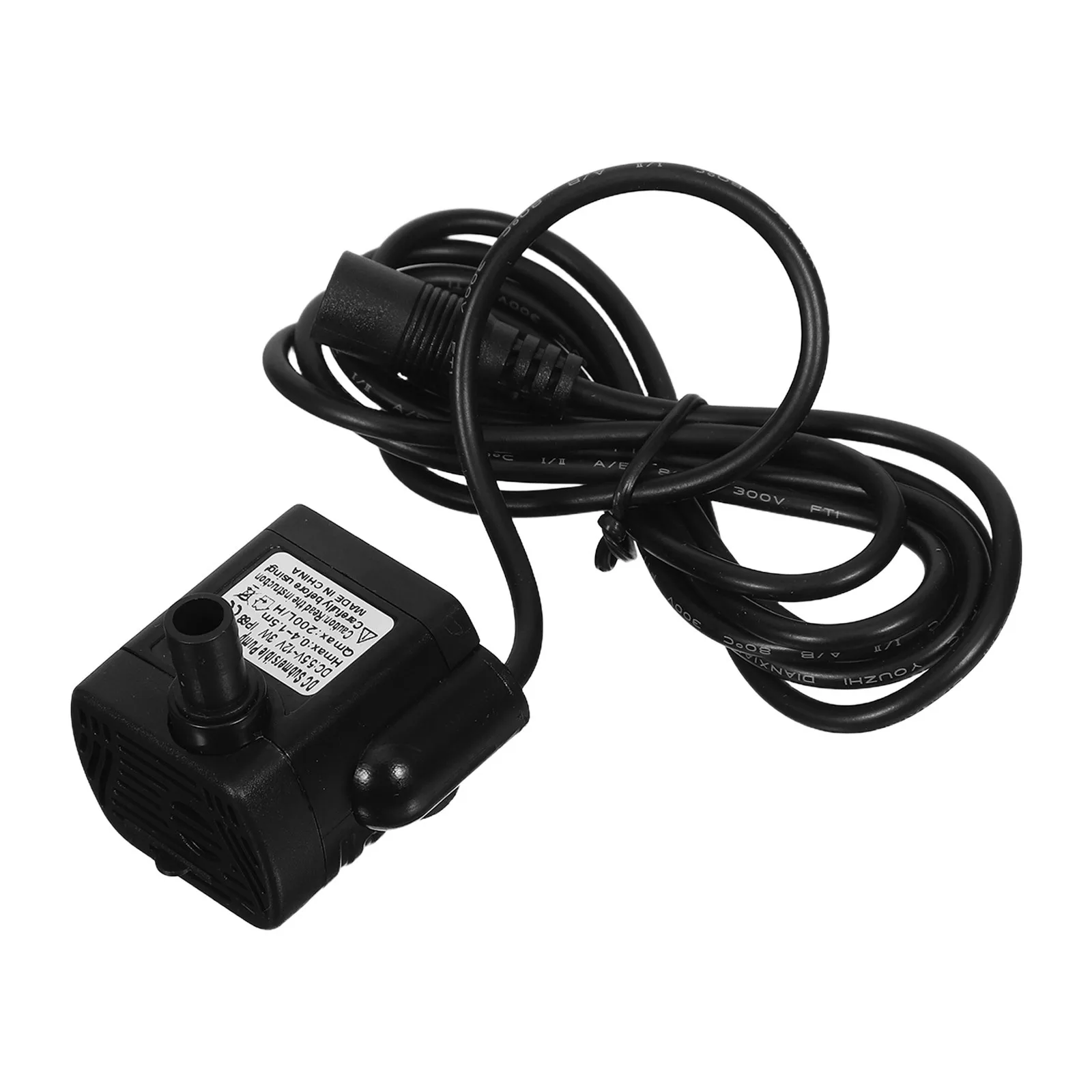 

Mini Submersible Pump 3W 12V Dc Black For Aquarium Fish Submersible Water Pump Pond Fountain 46In Cord 200L/H 1.5M Height
