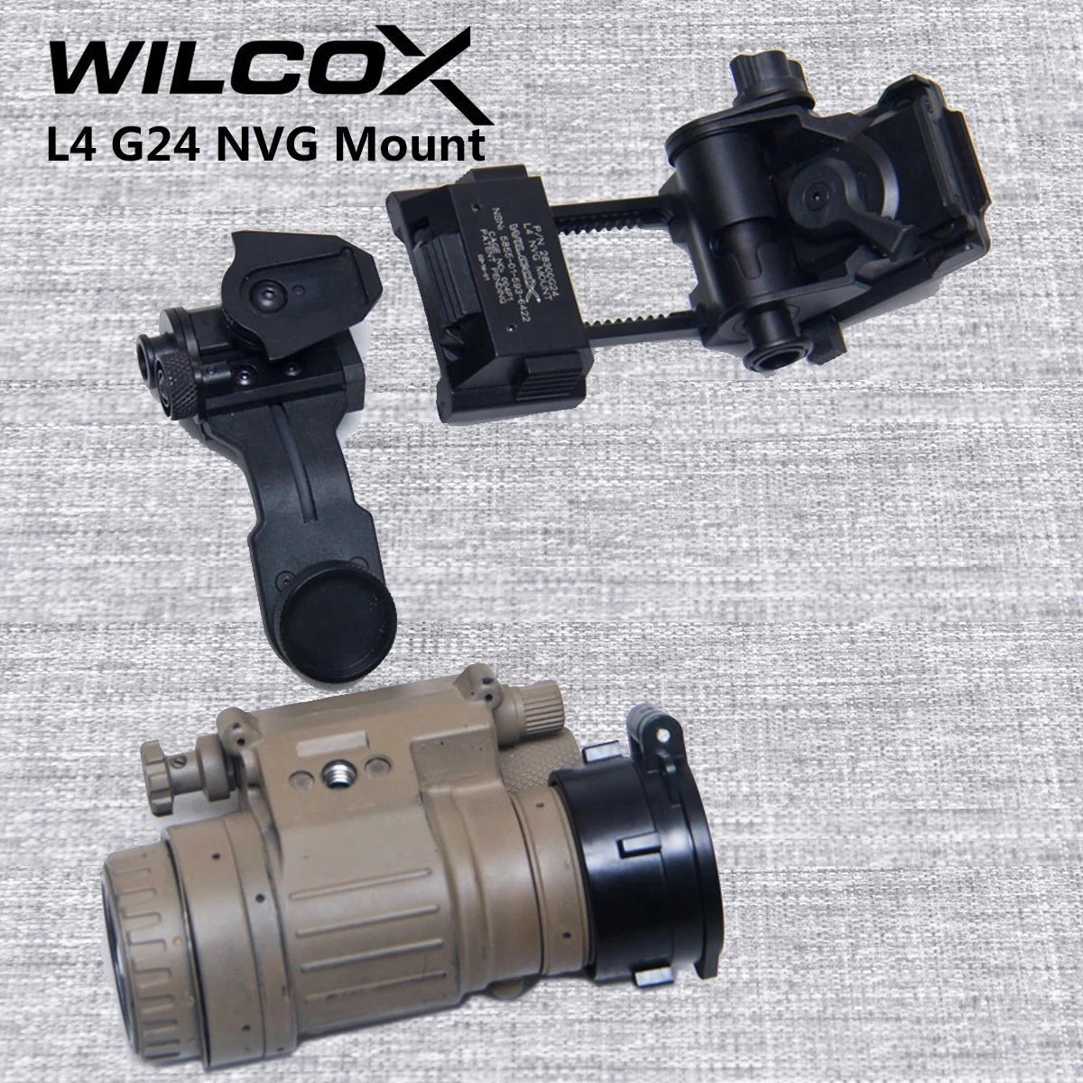 WILCOX Metal L4 G24 L4G24 NVG Mount Helmet Bracket Holder For PVS15 PVS18 GPNVG18Night Vision Goggles J Arm Stent Skip Fast OPS
