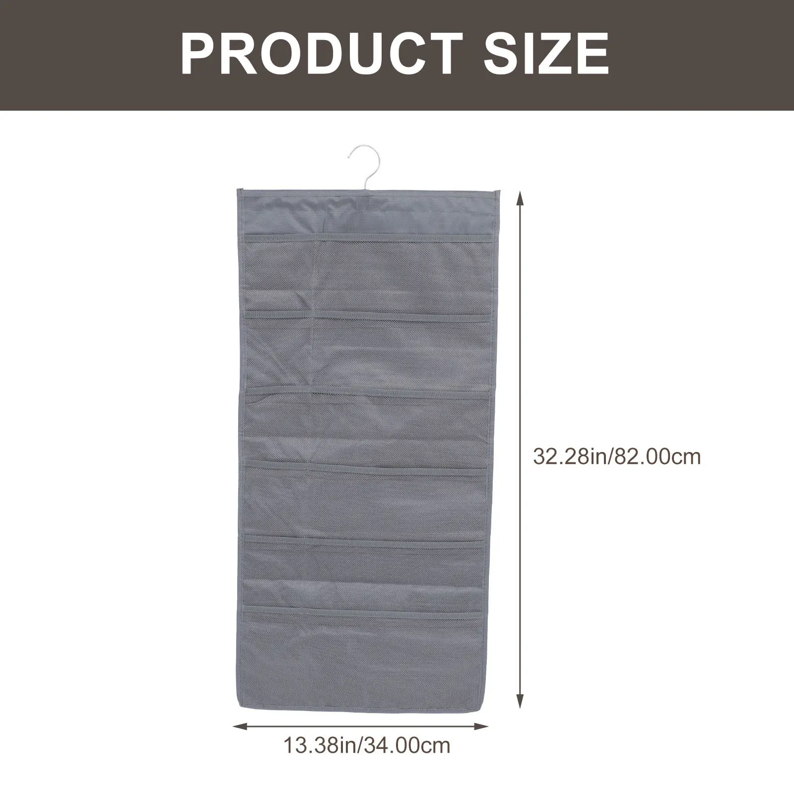 1Pcs Hanging Pocket Organizer Underwear Bra Sock Storage Bag Quickly Identify Items Tidy Closet Laundry Rack Dorm Room Organizer