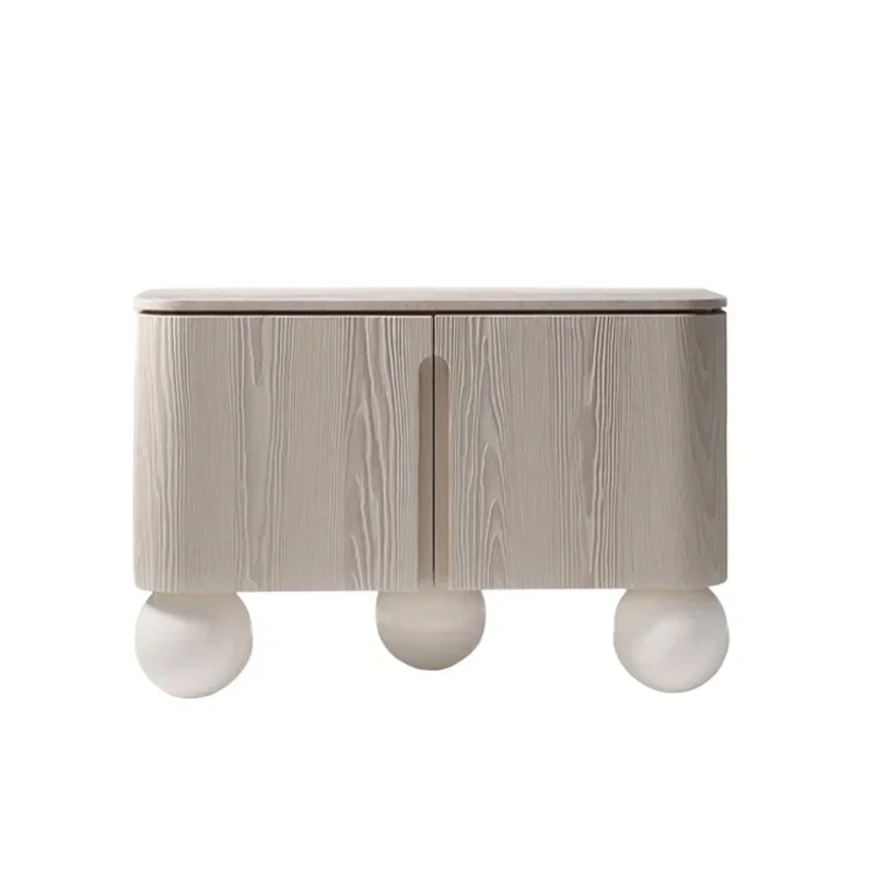 Side cabinet wabi style Italian minimalist designer postmodern TV locker porch decorative cabinet