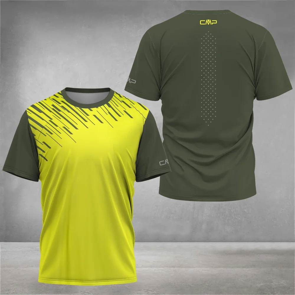 Summer Men's Cmp Sports T Shirts Loose Fashion Breathable Outdoor Hiking T-Shirt Large Size O-Neck Quick Drying Short Sleeve Top