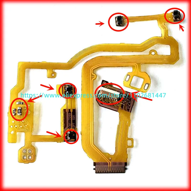 NEW Lens Back Main Flex Cable For Canon IXUS230 Digital Camera Repair Part With socket