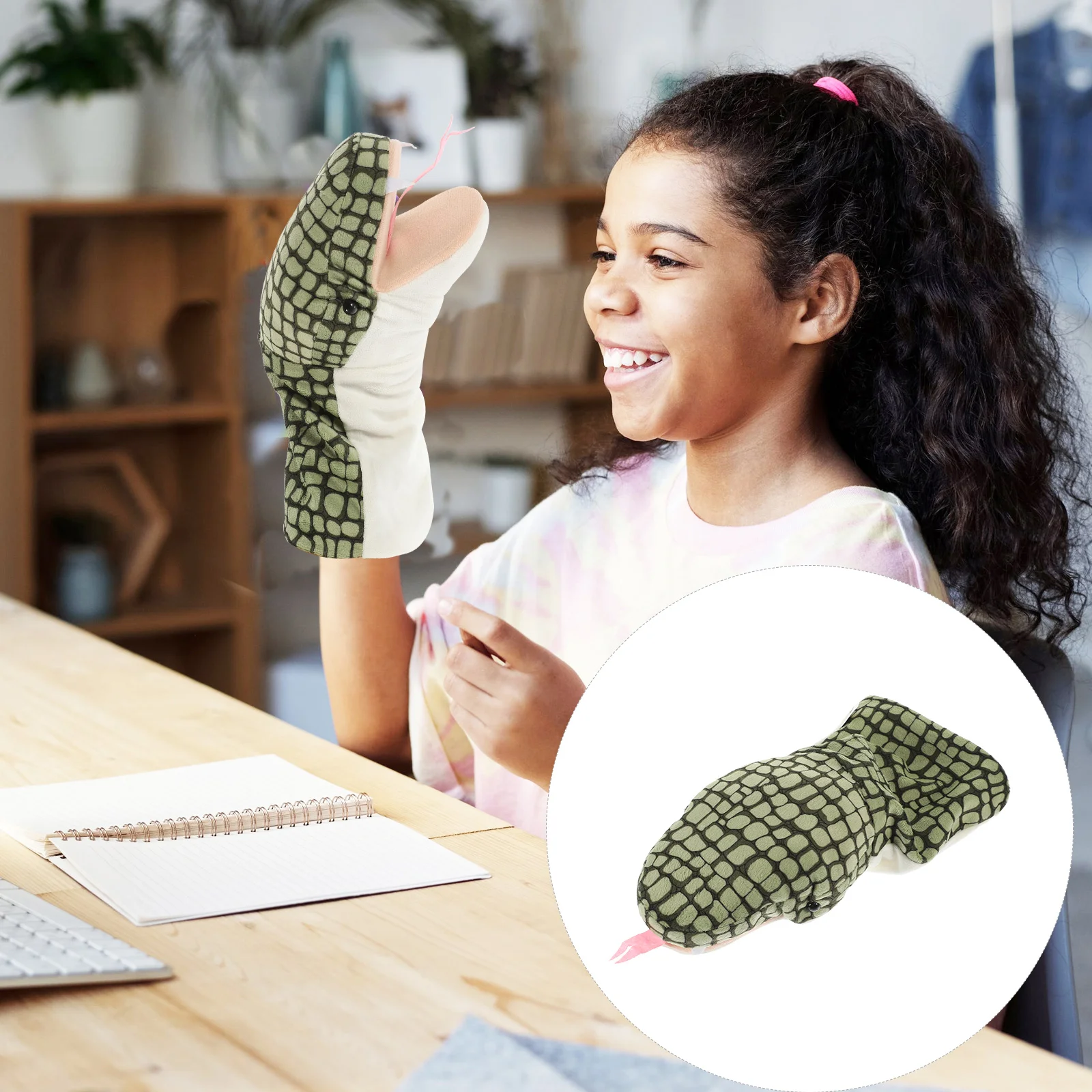 Animals Toy Hand Puppet For Story Telling Plush Snake Cartoon Child Decorative Figure Toys