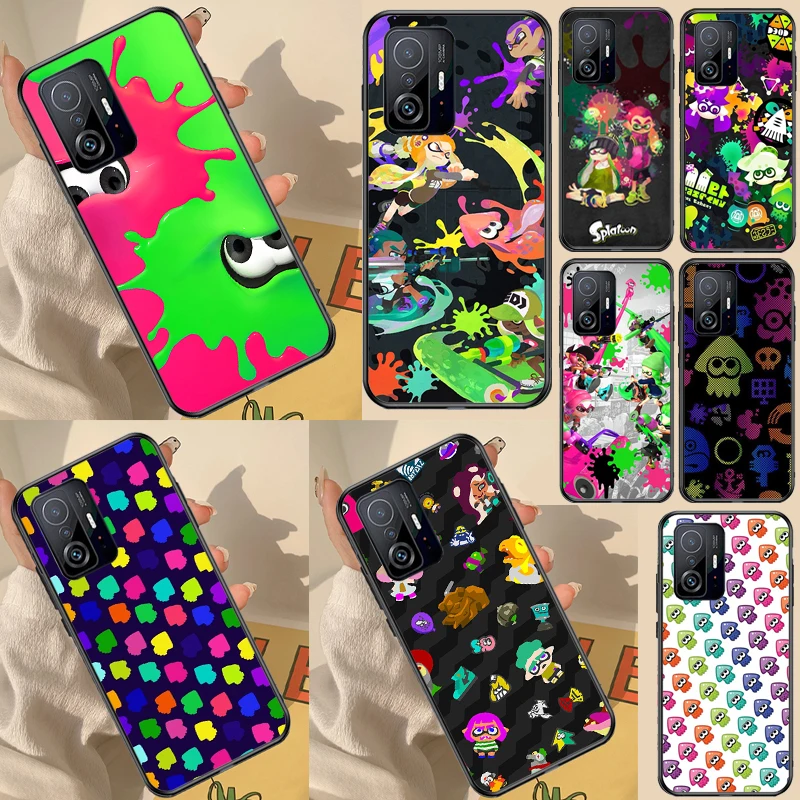 Game Splatoon Case For POCO X5 Pro X3 X4 F4 GT F3 C40 M5s F5 Pro Cover For Xiaomi 11T 12T 12 13 Pro Lite