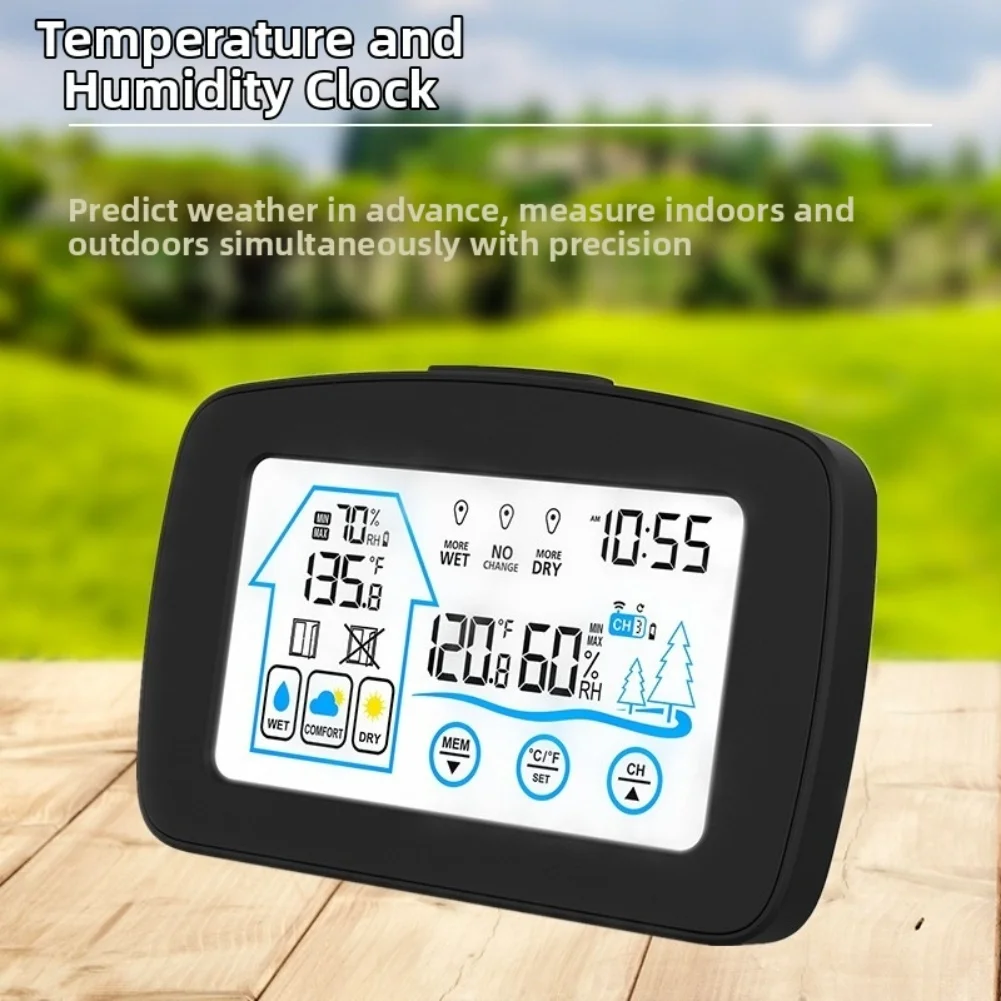 Humidity and Temperature Cordless Thermometer for Indoor Outdoor Use Offering Continuous Monitoring and Reliable Data Display