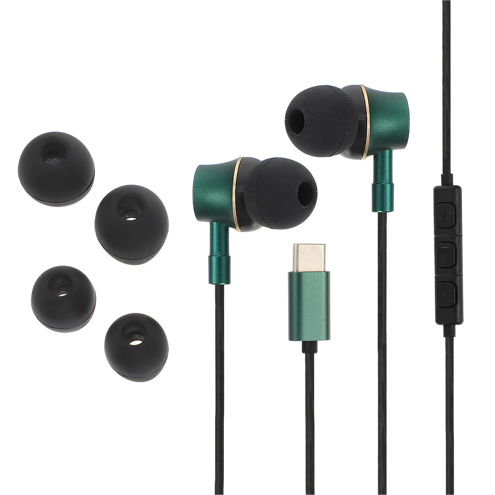 

Type-C 360° Wired In-Ear Earphone For Usb C Devices 3-Key Control 45° Ergonomic Design Digital Chip