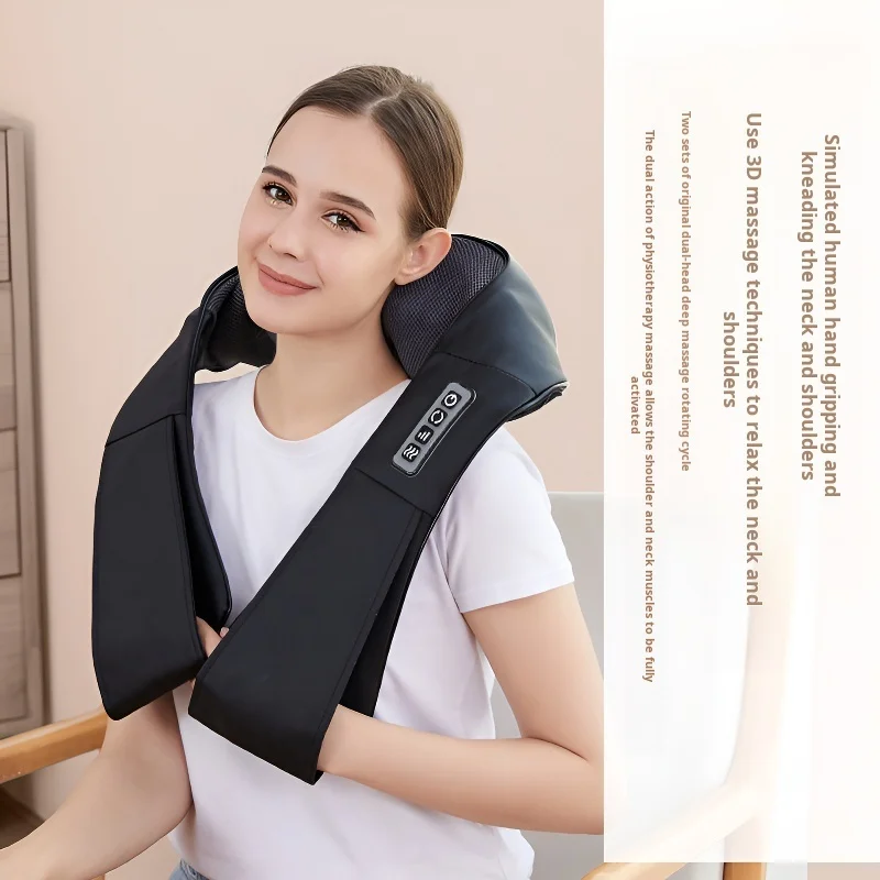 Home massage shawl cervical shoulder kneading electric charging heating massager car massage shawl