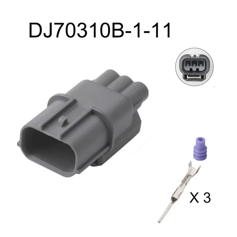 Imagem -02 - Cabo de Conector Impermeável Automático Plugue Automotivo Soquete Masculino Família Inclui Selo Terminal Pinos Dj70310b1-11 21 100set