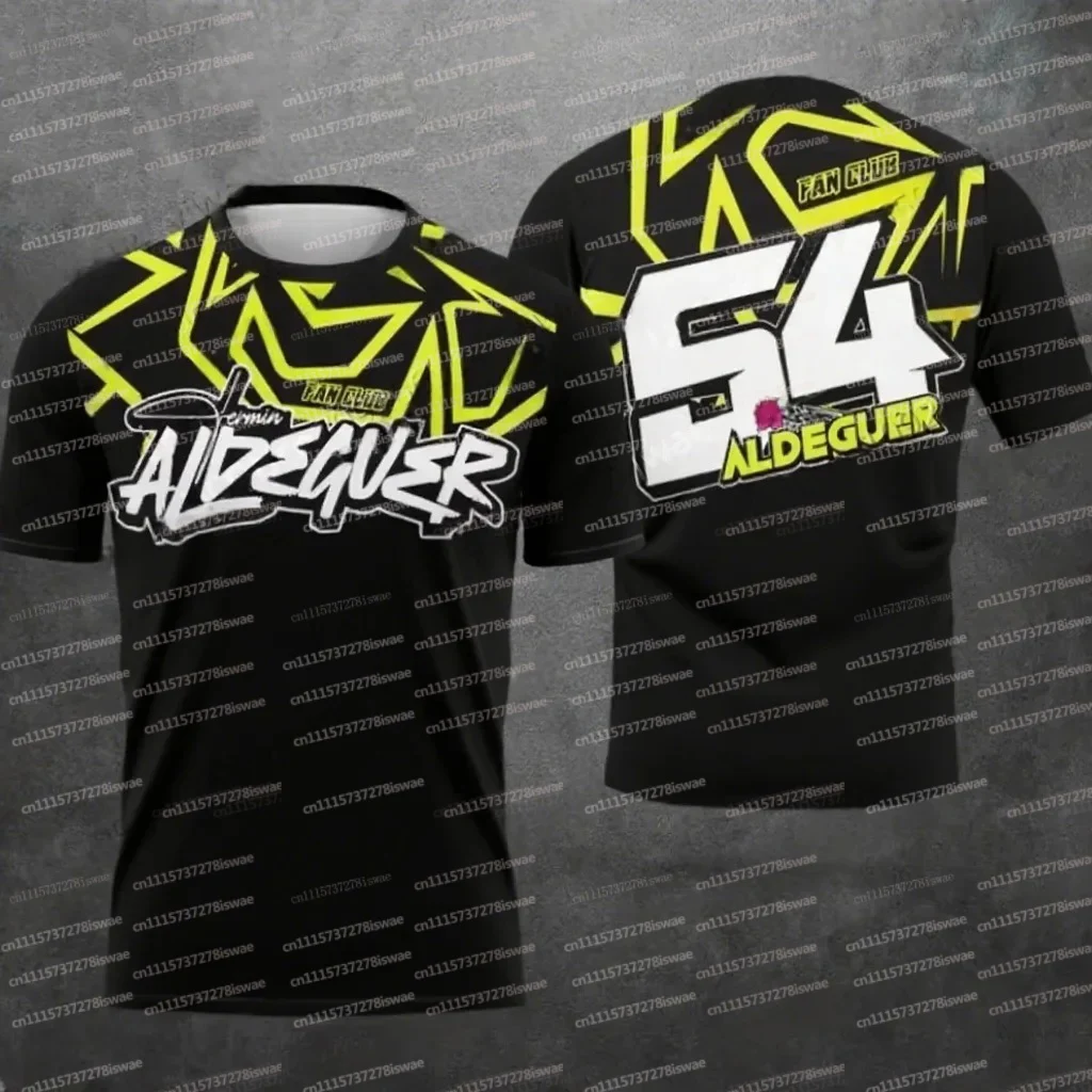 2026 Summer New Motorcycle Riding Short Sleeve 3D Printed T-shirt # 54 Family Matching Neutral Fashion Casual Thin Short Sleeve