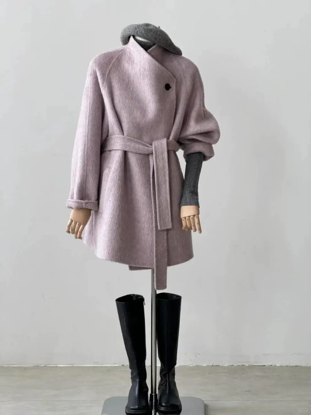 

Модное высококачественное шерстяное пальто средней длины для женщин, модное свободное корейское пальто, модное модное пальто, новый осенне-зимний стиль