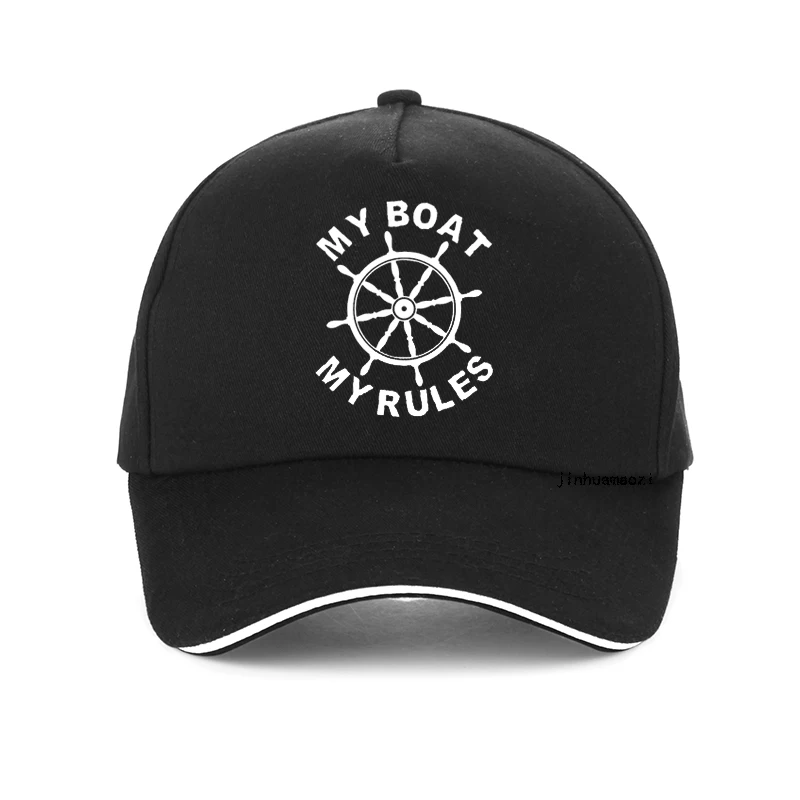 

Funny My Boat My Rules men baseball cap fashion New Unisex Captain Skipper Boating Yacht Gift sunhat summer Snapback hats