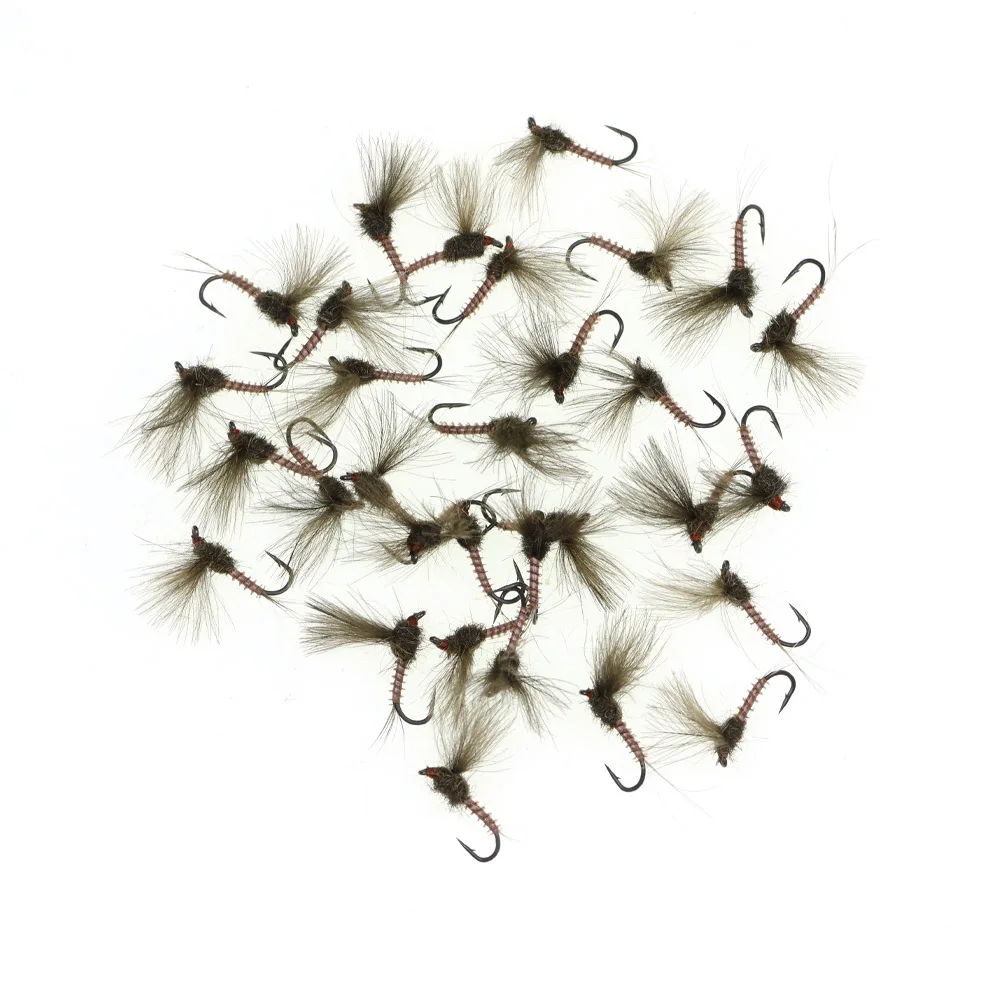 ICERIO 6 قطعة CDC الجناح Mayfly الجافة يطير المظلة الجافة يطير الاصطناعي Emerger الحشرات الطعم لسمك السلمون المرقط Grayling الصيد إغراء # 16 شائكة #5