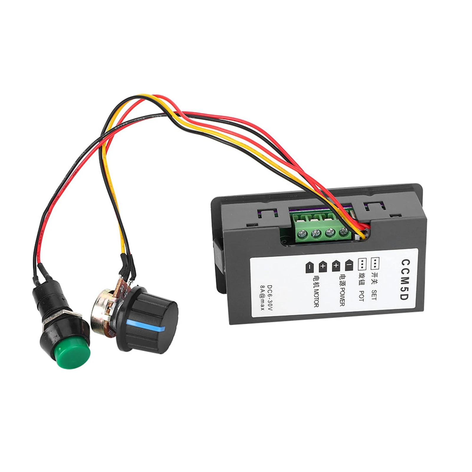 CCM5D LED Digital For PWM Speed Controller Compatible with DC 6V 12V 24V 30V Motors and 0.01W to 150W Load Capacity