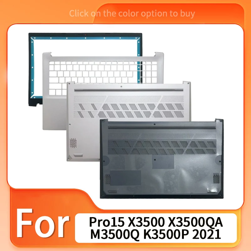 New For Pro15 X3500 X3500QA M3500Q K3500P 2021 Laptop Palmrest Upper Top Case Lower Bottom Cover Silver