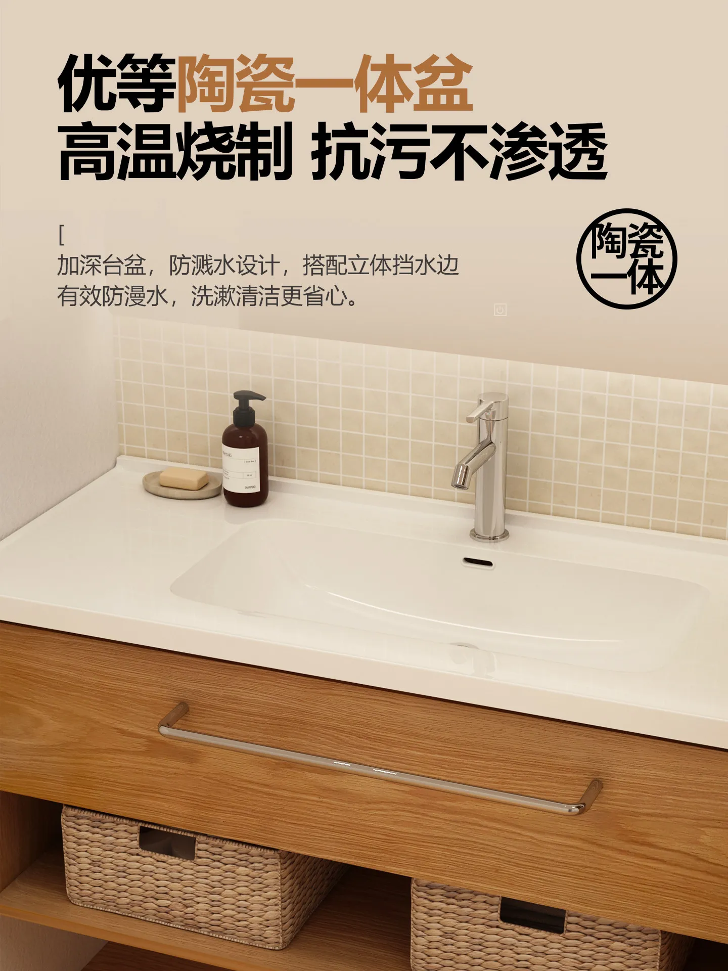 Medieval Solid Wood Paint Bathroom Cabinet Combination Ceramic Integrated Basin Toilet Washstand Wash Basin French Style