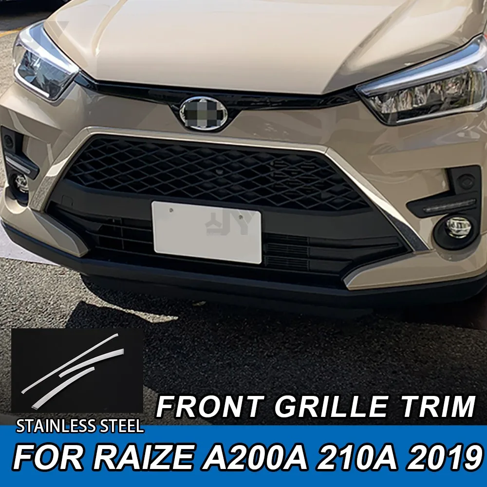 

Car Grille Trim Strip Front Bumper Grills Cover SUS304 Stainless Steel Car Accessories for Toyota Raize A200A/210A Car Styling