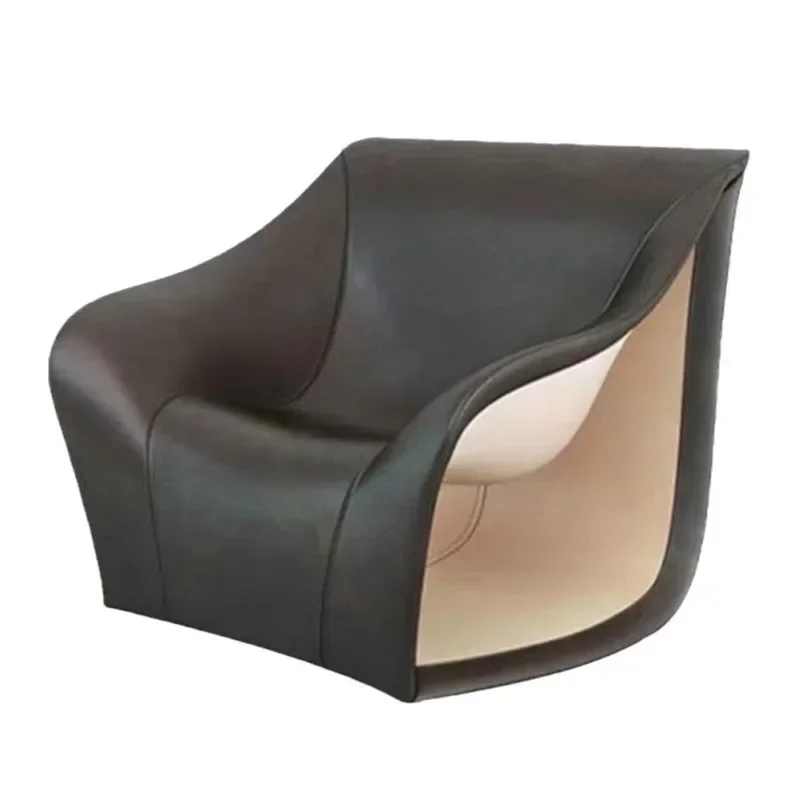 Hollow shape leisure chair creative hotel model room Internet celebrity single chair