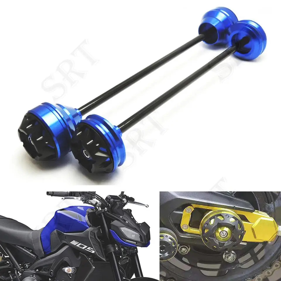 

Fit For Yamaha MT09 Tracer 900 GT XSR 2014-2020 Motorcycle Front And Rear Wheel Axle Crash Slider Anti-Collision Fork Shaft Kit