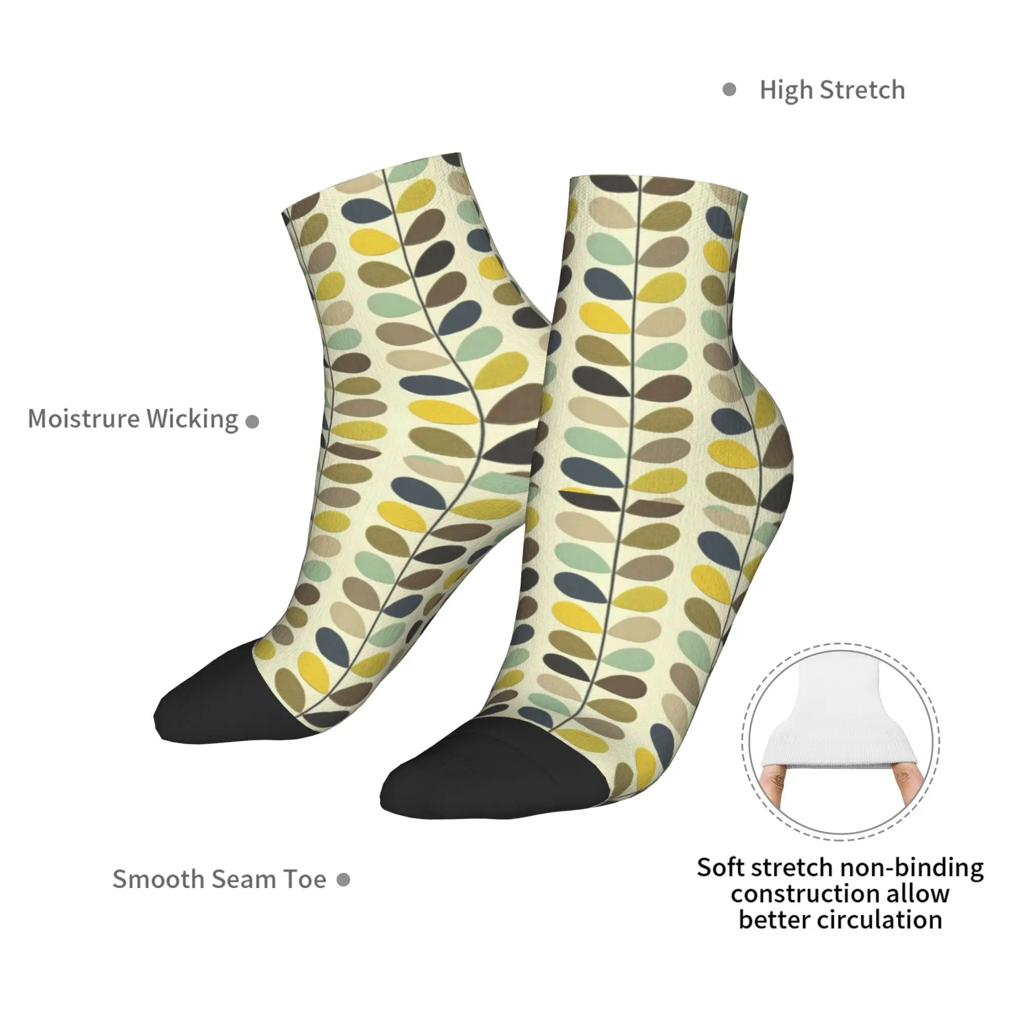 All Seasons orla kiely multistem Socks Harajuku Sweat Absorbing Crew Socks Casual Stockings for Men Women Gifts