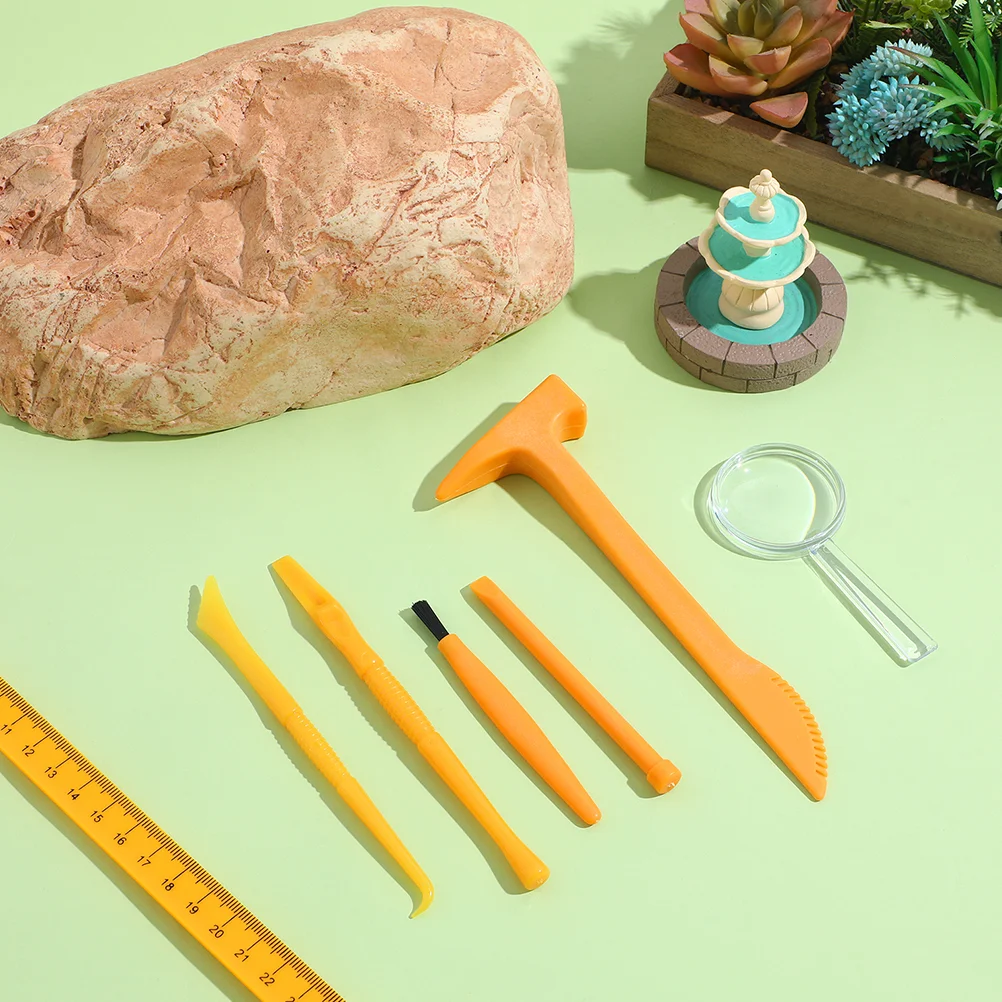 2 Sets Grabenwerkzeuge für Kinder, archäologisches Spielzeug, Schaber für Rollenspielset, Kunststoff-Archeologie-Sets, Ausgrabung