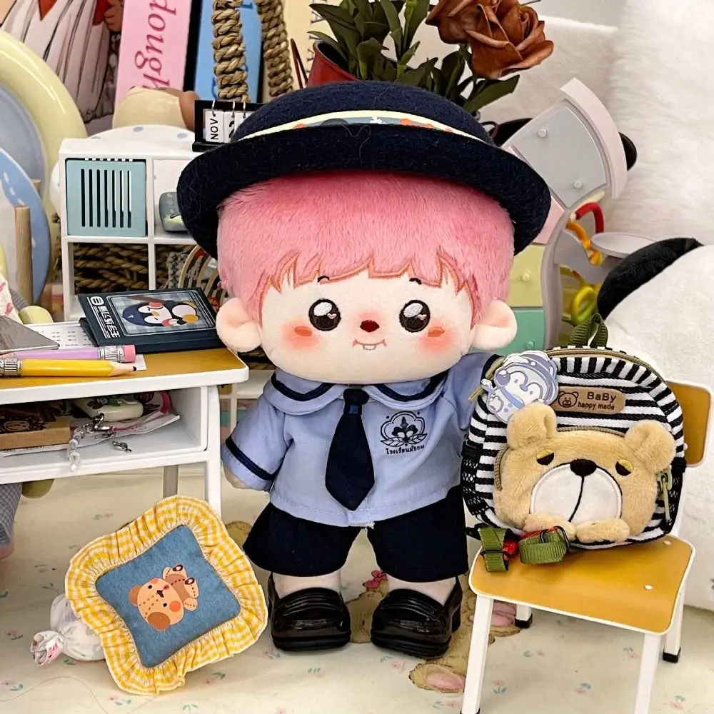 Clothing JK Uniform Preppy Cotton Doll‘s Clothes Plush Lovely 10/20CM Doll Clothing Soft Kawaii Idol Plush Doll Clothes Girls