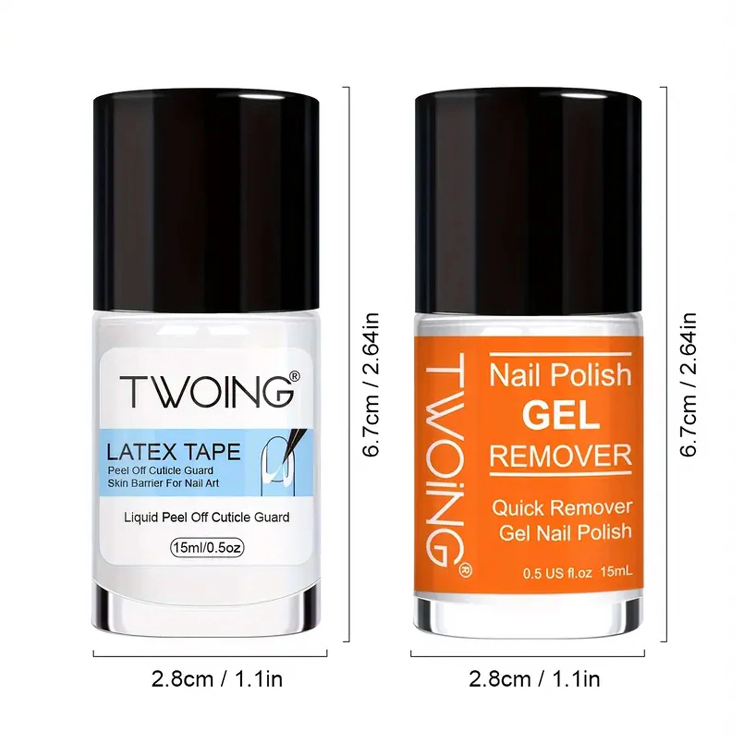 Conjunto removedor de esmalte em gel, esmalte removedor rápido de 2-5 minutos, com removedor de esmalte em gel, fita de látex para unhas, para cuidados com salão de beleza