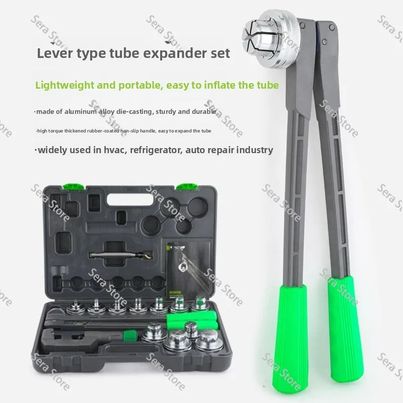 HE-11 HE-7 Lever Tube Expander Manual Copper Pipe Swaging Tool 10-42mm Cup Mouth Expander Kit HVAC A/C Refrigeration Welding