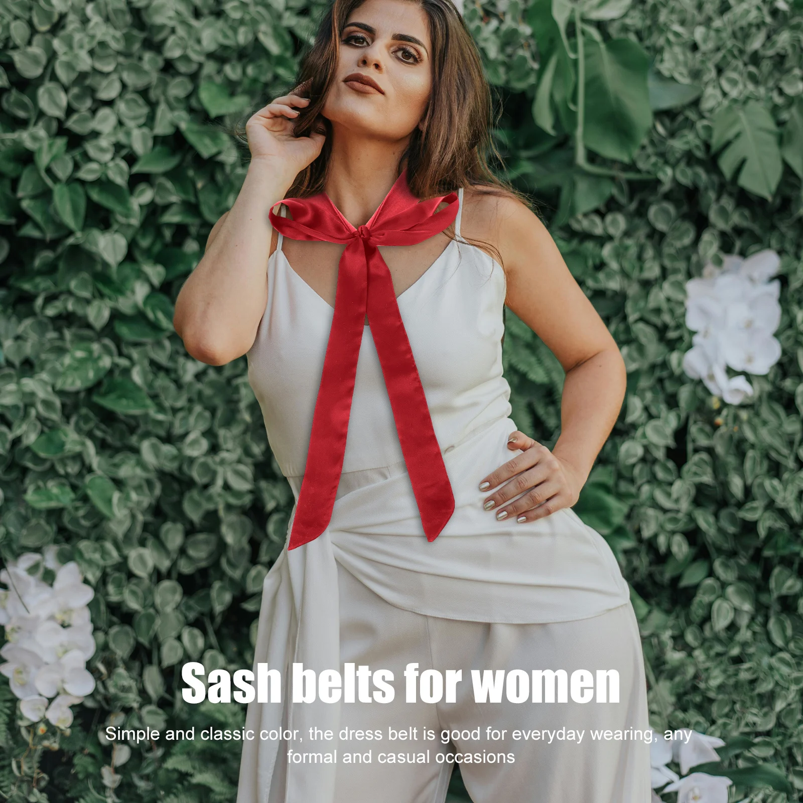 4Pcs Silk Sash Belt Women Dress Adjustable Waist Tie Elegant Bridal Wedding Accessories Formal Casual Party Wear