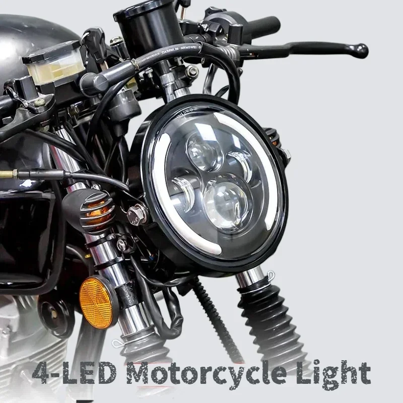 مصباح أمامي LED من TCYATO بقوة - مراجعة Universal Motorcycle Led Headlight Projector وسعره