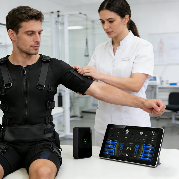 EMS Training Equipment for Rehab with EMS Body Suit for Physiotherapy Clinic
