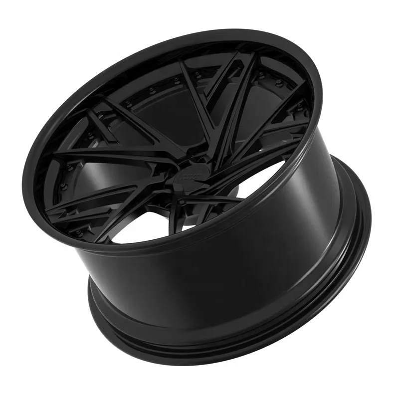 Customized Forged Wheel  Gloss Black Forged 2 Piece Rims  22 Inch Forged Wheels