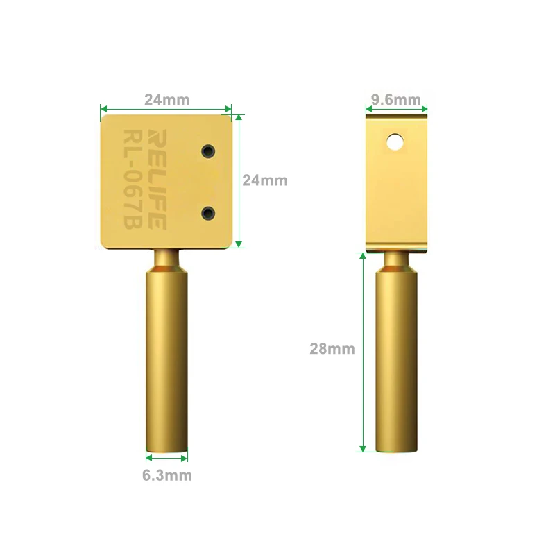 Adattatore per punta del saldatore in rame con piattaforma riscaldante multifunzionale universale per la saldatura del cavo flessibile per la rimozione della colla IC della CPU