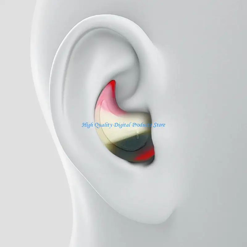 U2JE – bouchons d'oreilles en Silicone pour dormir, réduction du son, auditive, bouchons Anti-bruit propres pour 2x