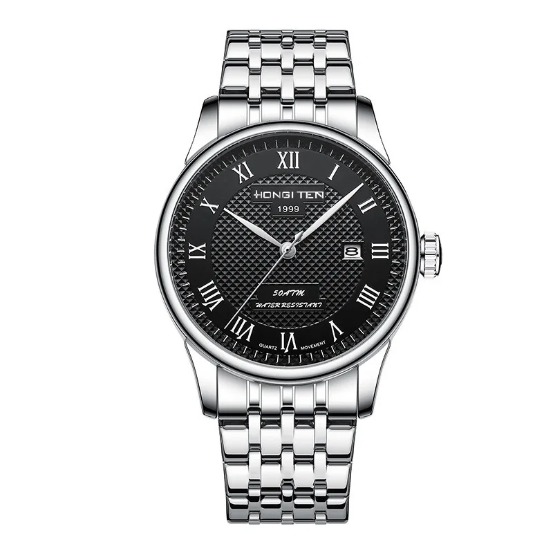 ZH166 นาฬิกาแฟชั่นลําลองสําหรับบุรุษปฏิทินกันน้ํานาฬิกาควอทซ์หน้าปัดขนาดใหญ่นาฬิกาธุรกิจของขวัญนาฬิกาสําหรับผู้ชาย
